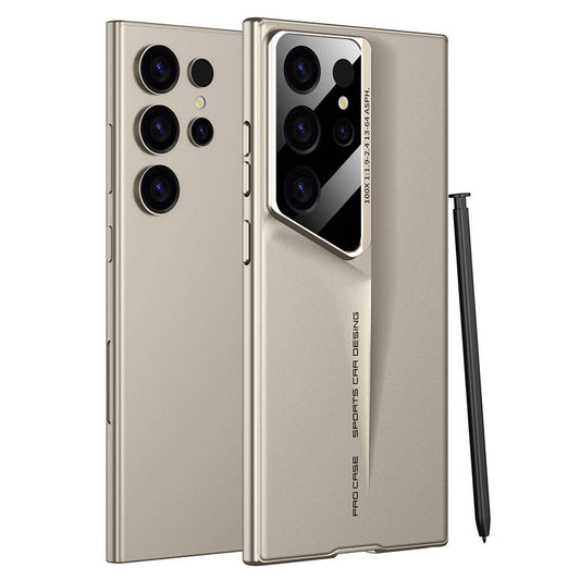 Galaxy S24 Ultra Kılıf Ultra İnce Kamera Korumalı Sert Rubber Zore Procase Kapak Gold