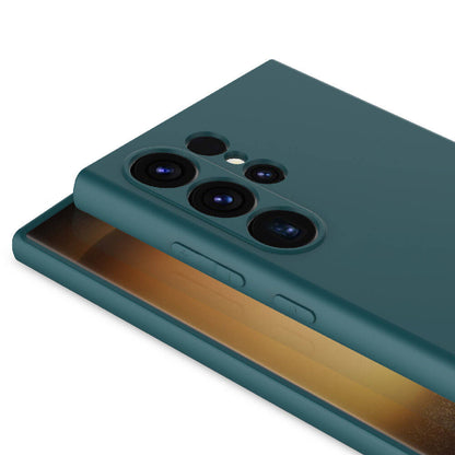 Galaxy S24 Ultra Kılıf Zore Mara Lansman Kapak Koyu Yeşil