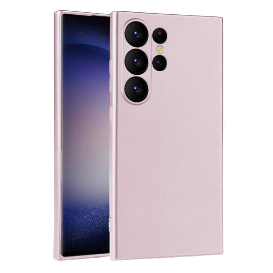 Galaxy S24 Ultra Kılıf Zore Premier Silikon Kapak Gold