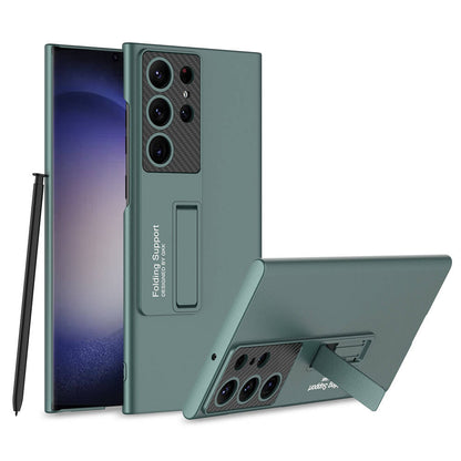 Galaxy S24 Ultra Kılıf Zore Standlı Ays Kapak Yeşil