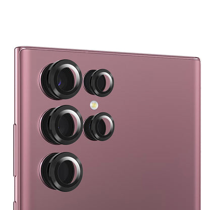 Galaxy S24 Ultra Zore Kamera Lens Koruyucu Cam Filmi Titanyum-Mor