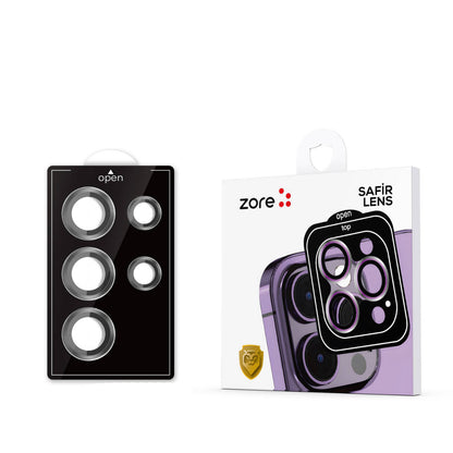 Galaxy S24 Ultra Zore Kamera Lens Koruyucu Cam Filmi Gold