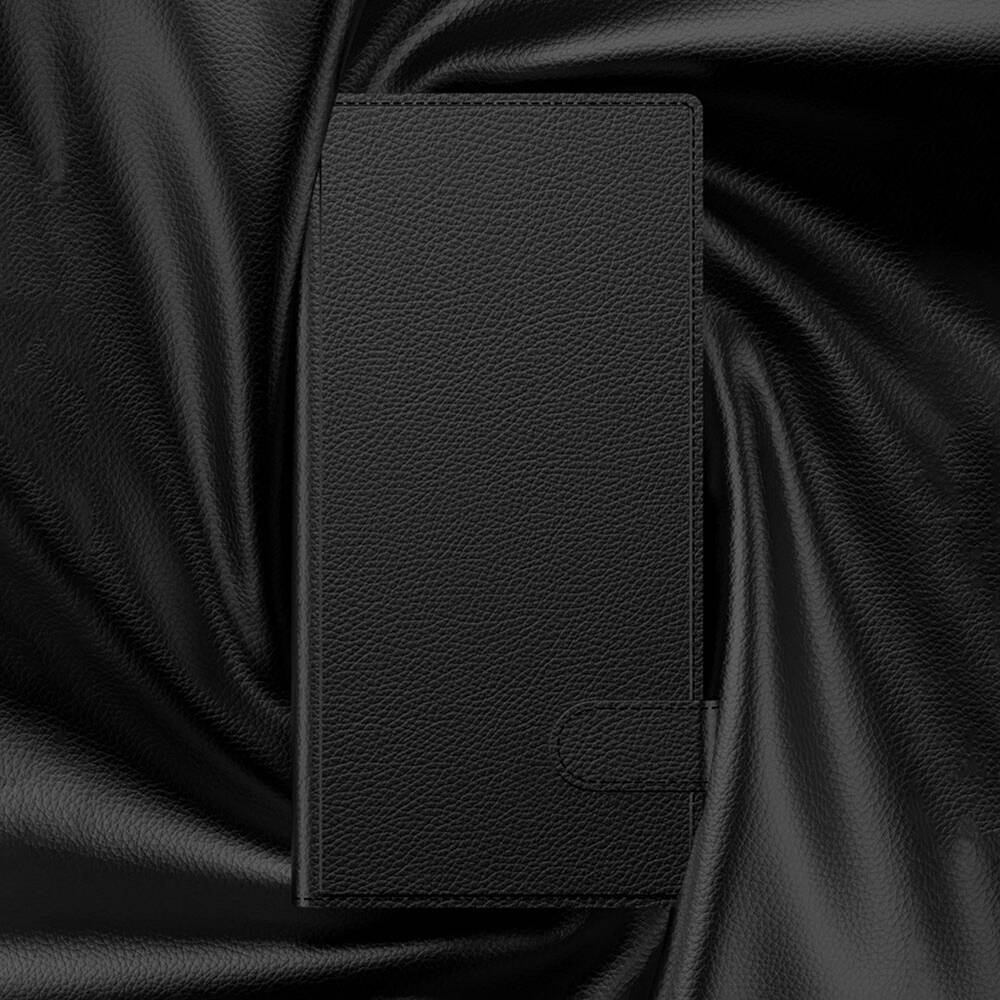 Galaxy S24 Ultra Zore Kıpta Standlı Kartlıklı Kapak Siyah