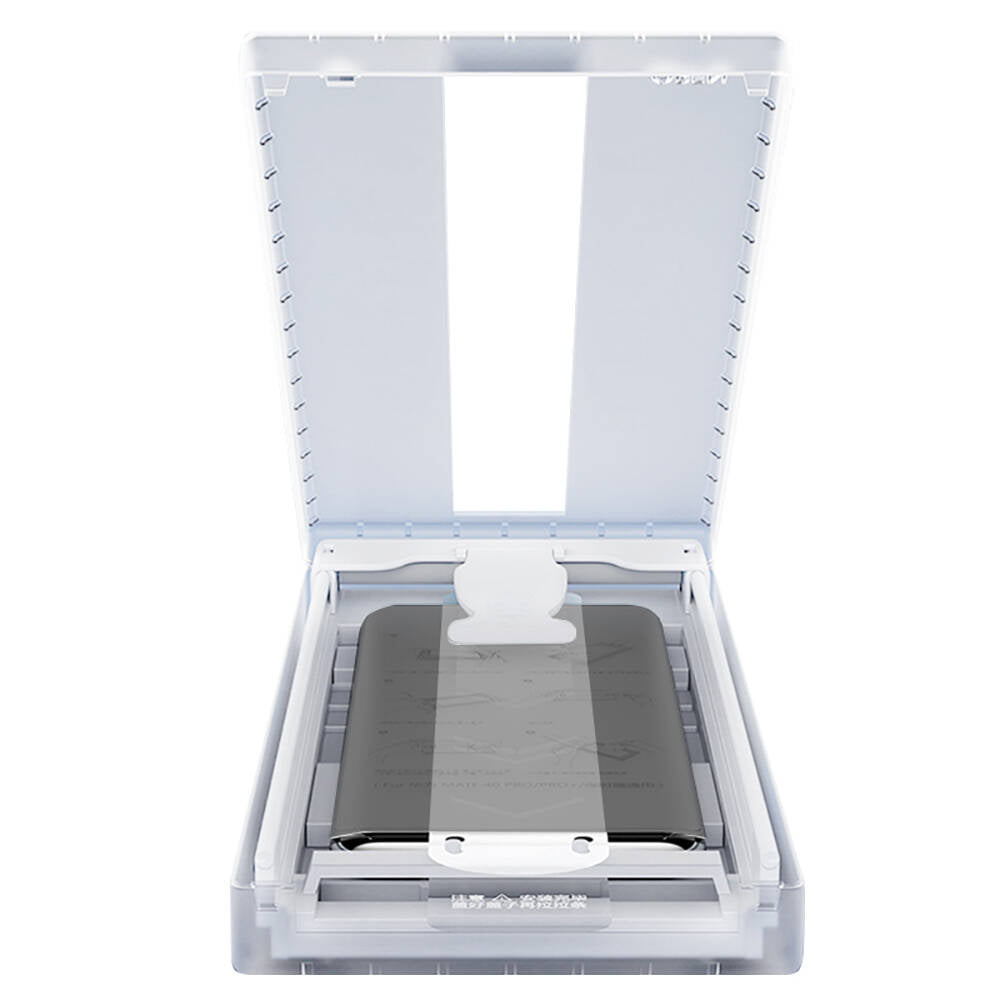 Galaxy S24 Ultra Zore Uygulama Aparatlı 6in1 Easy Body Privacy Ekran Koruyucu Siyah