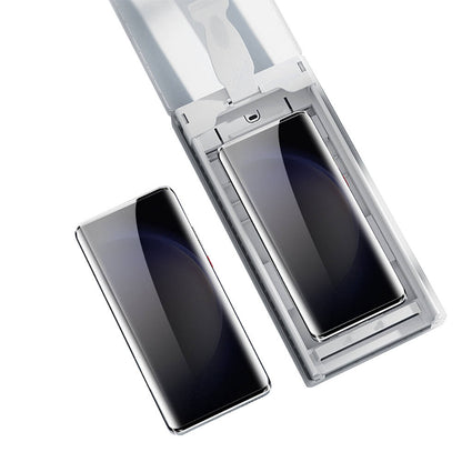 Galaxy S24 Ultra Zore Uygulama Aparatlı 6in1 Easy Body Privacy Ekran Koruyucu Siyah