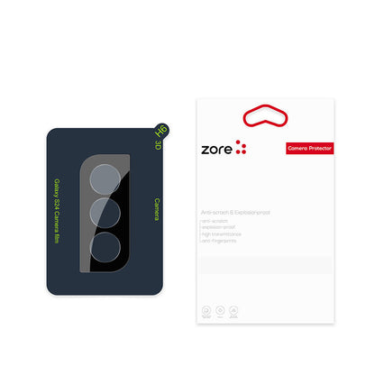 Galaxy S24 Zore 3D Kamera Camı Siyah