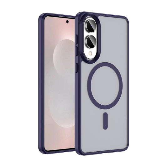 Galaxy S25 Edge Kılıf M-safe Şarj Özellikli Mat Arka Yüzey Zore Sio Kapak Koyu Yeşil