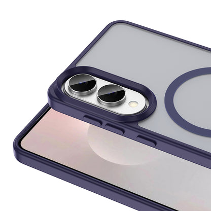 Galaxy S25 Edge Kılıf M-safe Şarj Özellikli Mat Arka Yüzey Zore Sio Kapak Gri