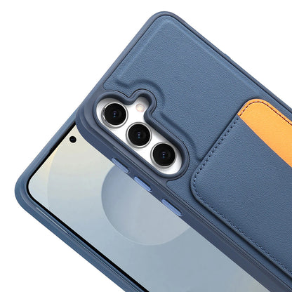 Galaxy S25 FE Kılıf Kartlıklı Zore X-Kart Silikon Kapak Turuncu