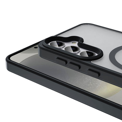 Galaxy S25 FE Kılıf M-safe Şarj Özellikli Mat Arka Yüzey Zore Sio Kapak Siyah