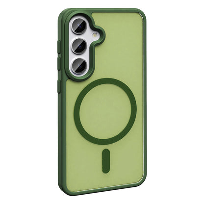 Galaxy S25 FE Kılıf M-safe Şarj Özellikli Mat Arka Yüzey Zore Sio Kapak Gri