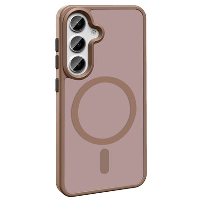 Galaxy S25 Kılıf M-safe Şarj Özellikli Mat Arka Yüzey Zore Sio Kapak Lacivert