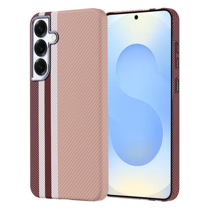 Galaxy S25 Plus Kılıf M-safe Şarj Özellikli Karbon Fiber Görünümlü Zore Nekst Kapak Gold