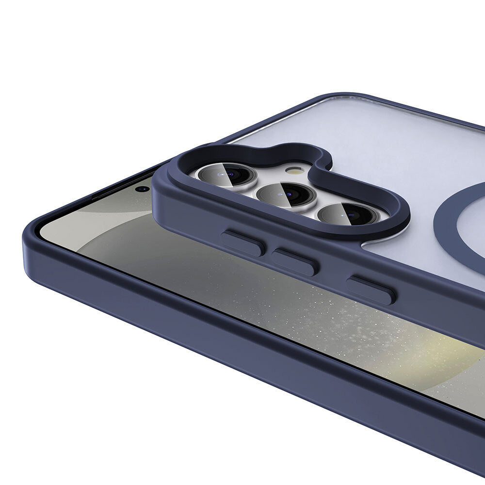 Galaxy S25 Plus Kılıf M-safe Şarj Özellikli Mat Arka Yüzey Zore Sio Kapak Siyah