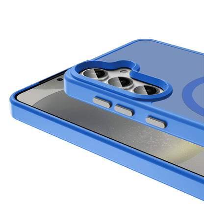 Galaxy S25 Plus Kılıf M-safe Şarj Özellikli Mat Arka Yüzey Zore Sio Kapak Kahverengi