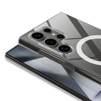 Galaxy S25 Ultra Kılıf Kamera Korumalı M-safe Sert PC Zore Porto Kapak Şeffaf