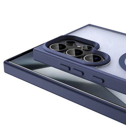 Galaxy S25 Ultra Kılıf M-safe Şarj Özellikli Mat Arka Yüzey Zore Sio Kapak Gri