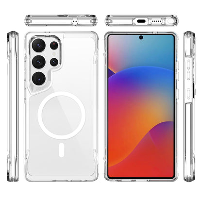 Galaxy S25 Ultra Kılıf Zore M-safe Şarj Özellikli T-Max M-safe Kapak Şeffaf