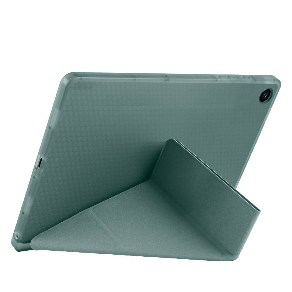 Galaxy Tab A11 Kılıf Zore Tri Folding Kalem Bölmeli Standlı Kılıf