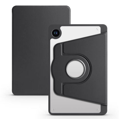 Galaxy Tab A9 Kılıf Zore Termik Kalem Bölmeli Dönebilen Standlı Kılıf Lavendery Gray