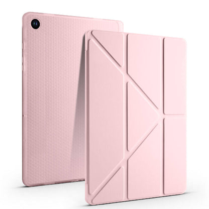 Galaxy Tab A9 Kılıf Zore Tri Folding Kalem Bölmeli Standlı Kılıf Yeşil