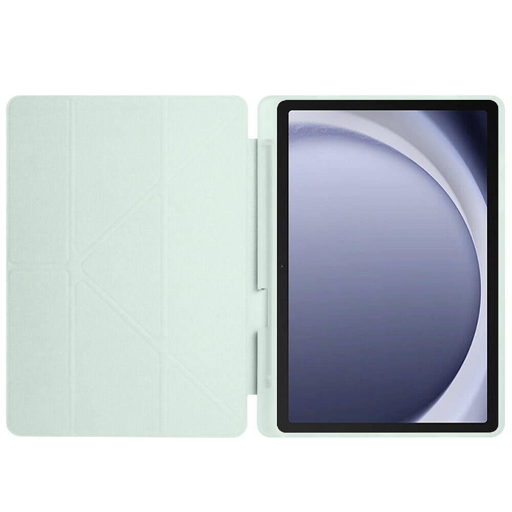 Galaxy Tab A9 Kılıf Zore Tri Folding Kalem Bölmeli Standlı Kılıf
