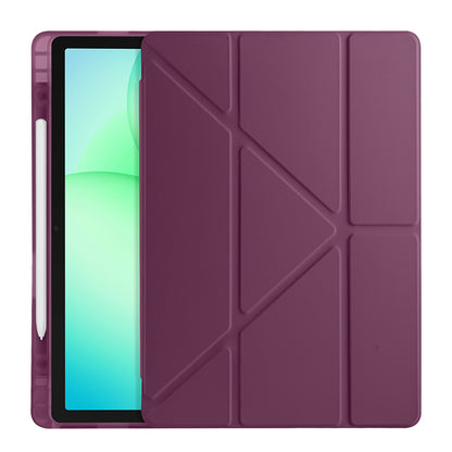 Galaxy Tab A9 Kılıf Zore Tri Folding Kalem Bölmeli Standlı Kılıf