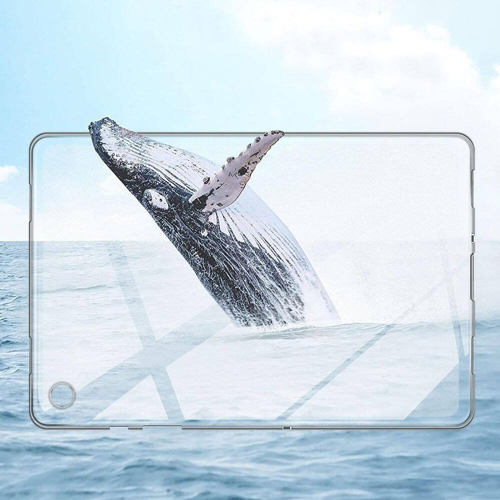 Galaxy Tab A9 Plus Kılıf Zore Tablet Süper Silikon Kapak Renksiz