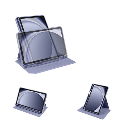 Galaxy Tab A9 Plus Kılıf Zore Termik Kalem Bölmeli Dönebilen Standlı Kılıf Pembe