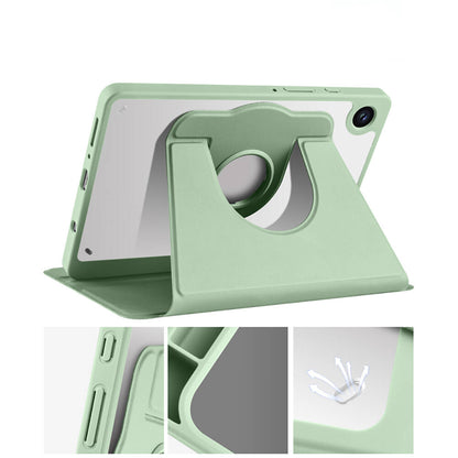 Galaxy Tab A9 Plus Kılıf Zore Termik Kalem Bölmeli Dönebilen Standlı Kılıf Mavi