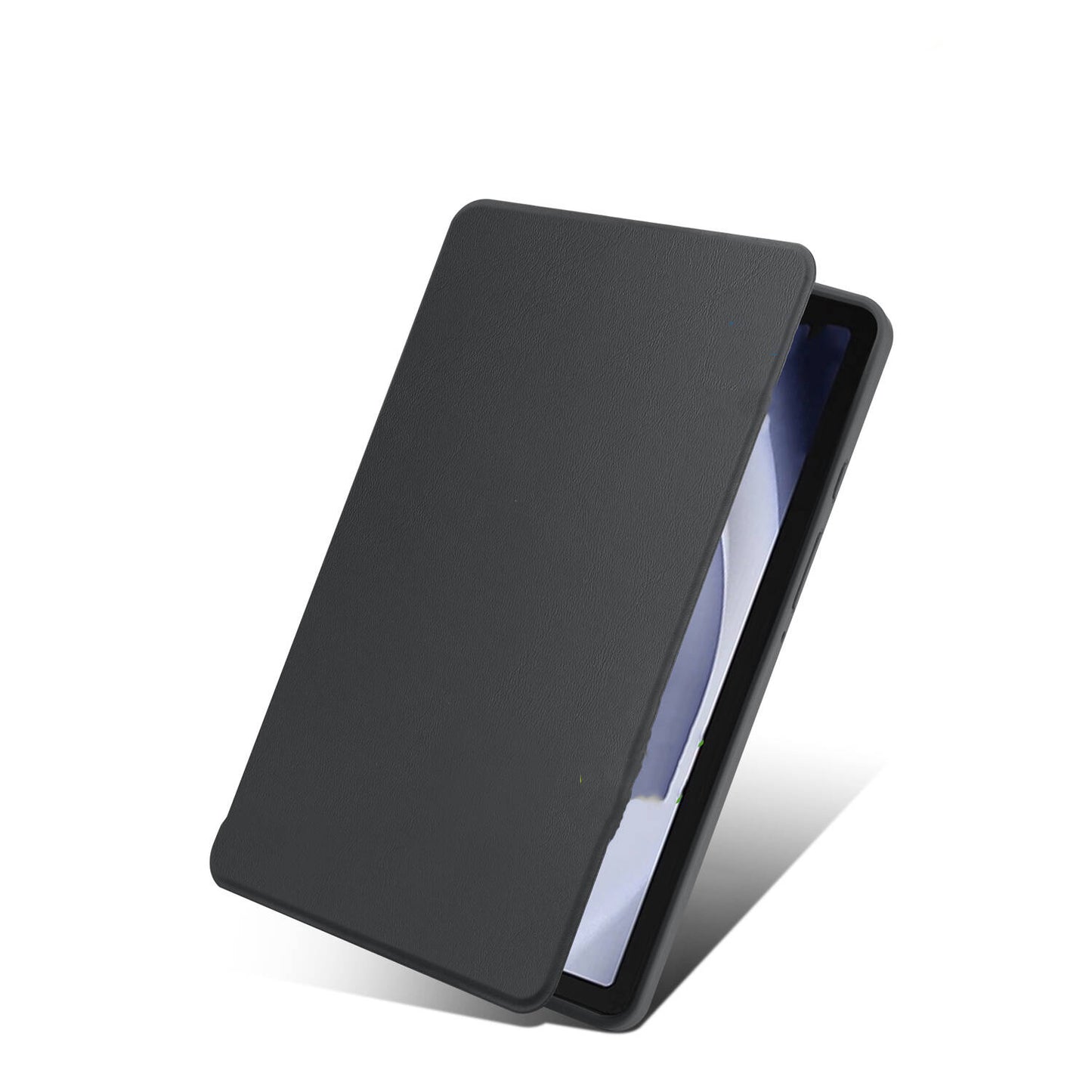 Galaxy Tab A9 Plus Kılıf Zore Termik Kalem Bölmeli Dönebilen Standlı Kılıf Gri