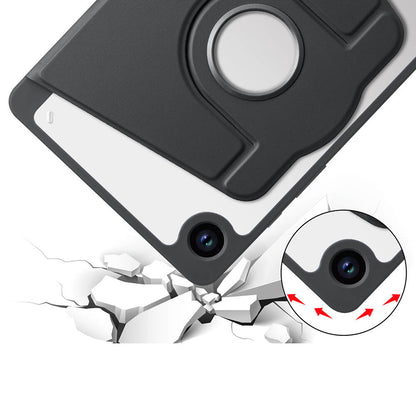 Galaxy Tab A9 Plus Kılıf Zore Termik Kalem Bölmeli Dönebilen Standlı Kılıf Gri