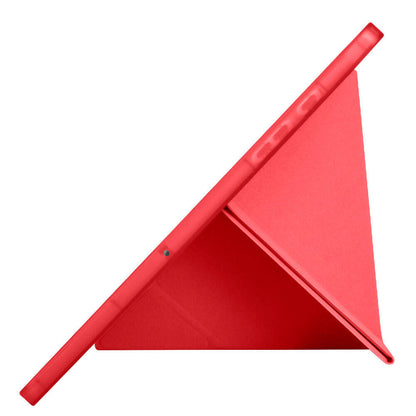 Galaxy Tab A9 Plus Kılıf Zore Tri Folding Kalem Bölmeli Standlı Kılıf Rose Gold