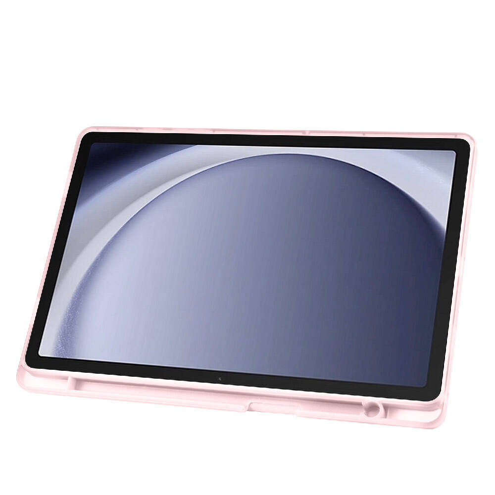 Galaxy Tab A9 Plus Kılıf Zore Tri Folding Kalem Bölmeli Standlı Kılıf Lila