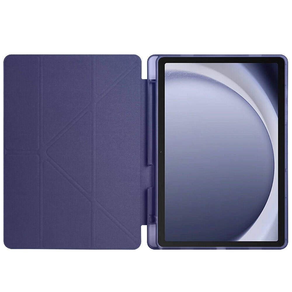 Galaxy Tab A9 Plus Kılıf Zore Tri Folding Kalem Bölmeli Standlı Kılıf Yeşil