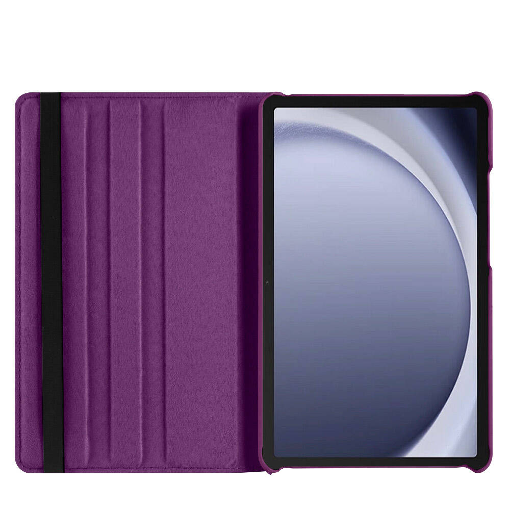 Galaxy Tab A9 Plus Zore Dönebilen Standlı Kılıf Mor