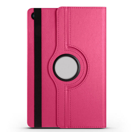 Galaxy Tab A9 Plus Zore Dönebilen Standlı Kılıf Pembe Koyu