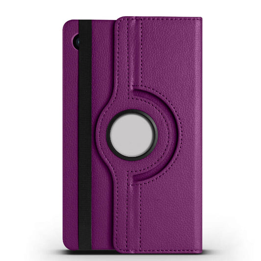 Galaxy Tab A9 Zore Dönebilen Standlı Kılıf Mor