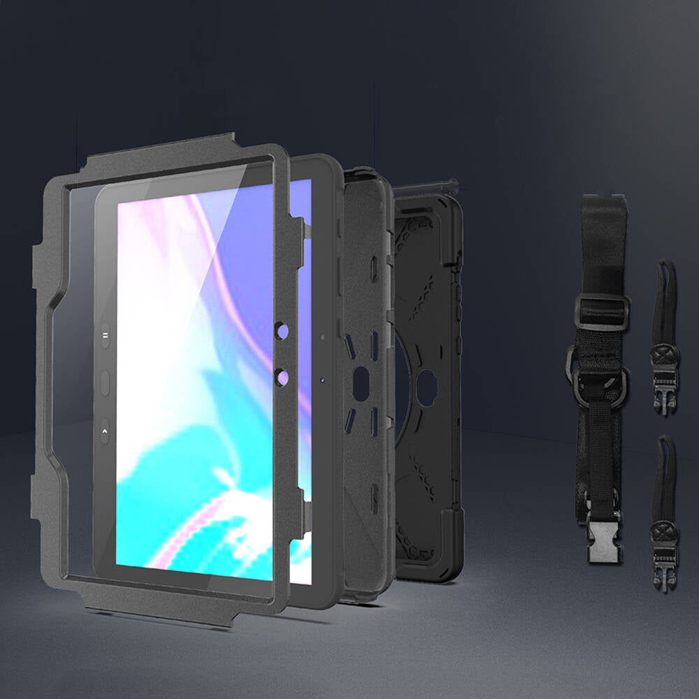 Galaxy Tab Active Pro 10.1 T540 Zore Defender Tablet Silikon Siyah