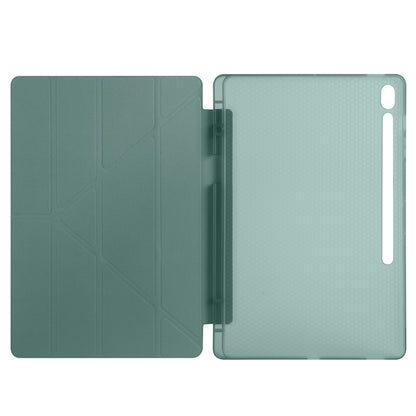 Galaxy Tab S10 FE Plus Kılıf Zore Tri Folding Kalem Bölmeli Standlı Kılıf Lila