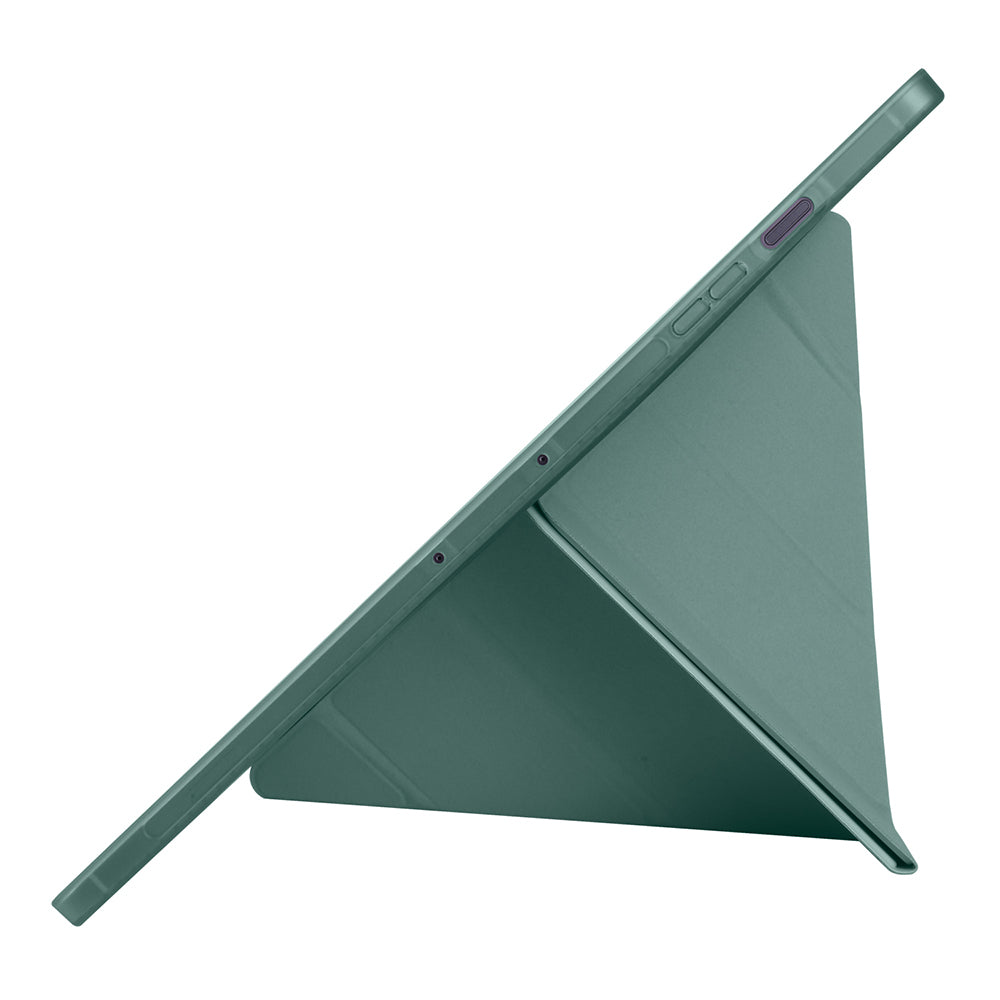 Galaxy Tab S10 FE Plus Kılıf Zore Tri Folding Kalem Bölmeli Standlı Kılıf Mor