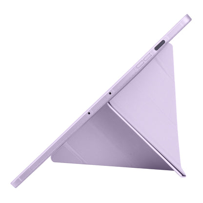 Galaxy Tab S10 FE Plus Kılıf Zore Tri Folding Kalem Bölmeli Standlı Kılıf Rose Gold