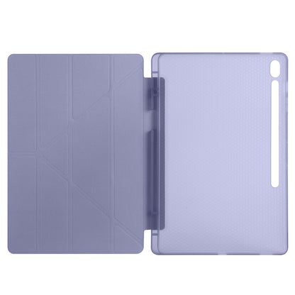 Galaxy Tab S10 FE Plus Kılıf Zore Tri Folding Kalem Bölmeli Standlı Kılıf Mavi