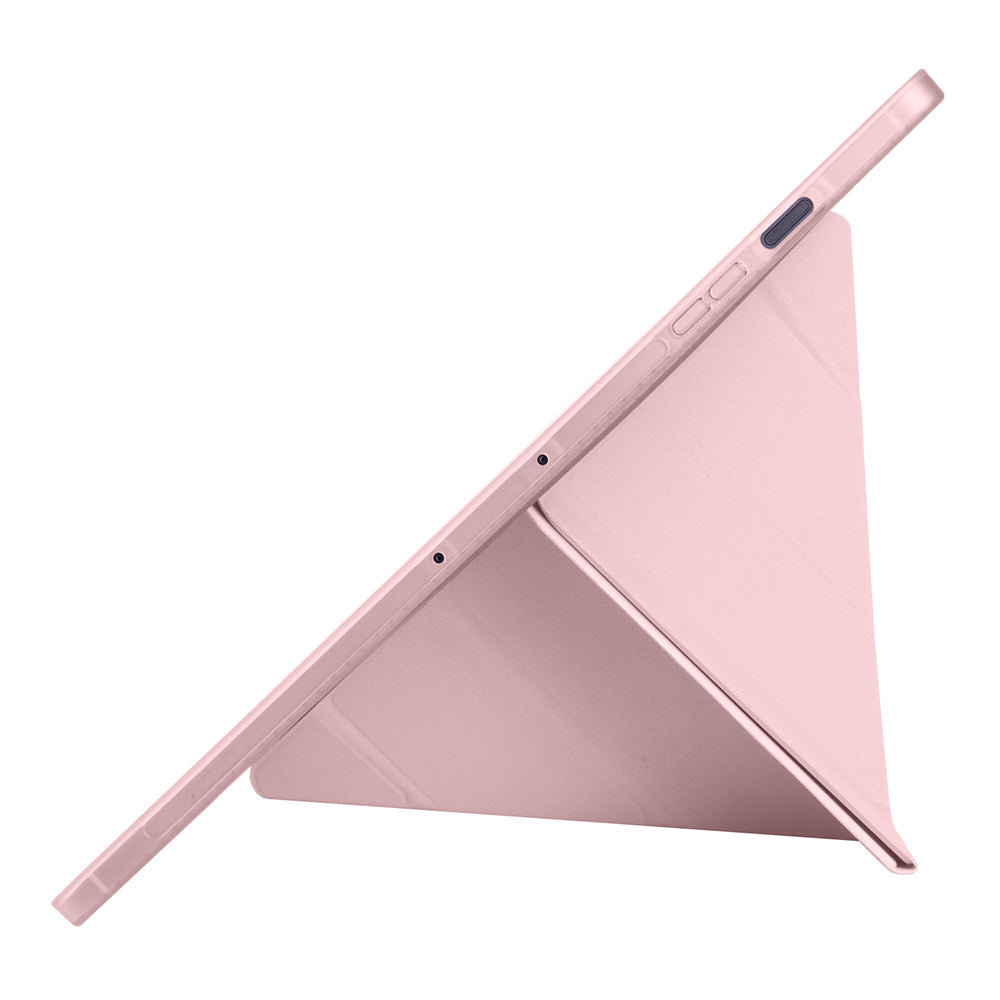 Galaxy Tab S10 FE Plus Kılıf Zore Tri Folding Kalem Bölmeli Standlı Kılıf Lacivert