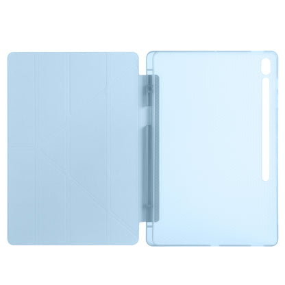 Galaxy Tab S10 FE Plus Kılıf Zore Tri Folding Kalem Bölmeli Standlı Kılıf Koyu Yeşil