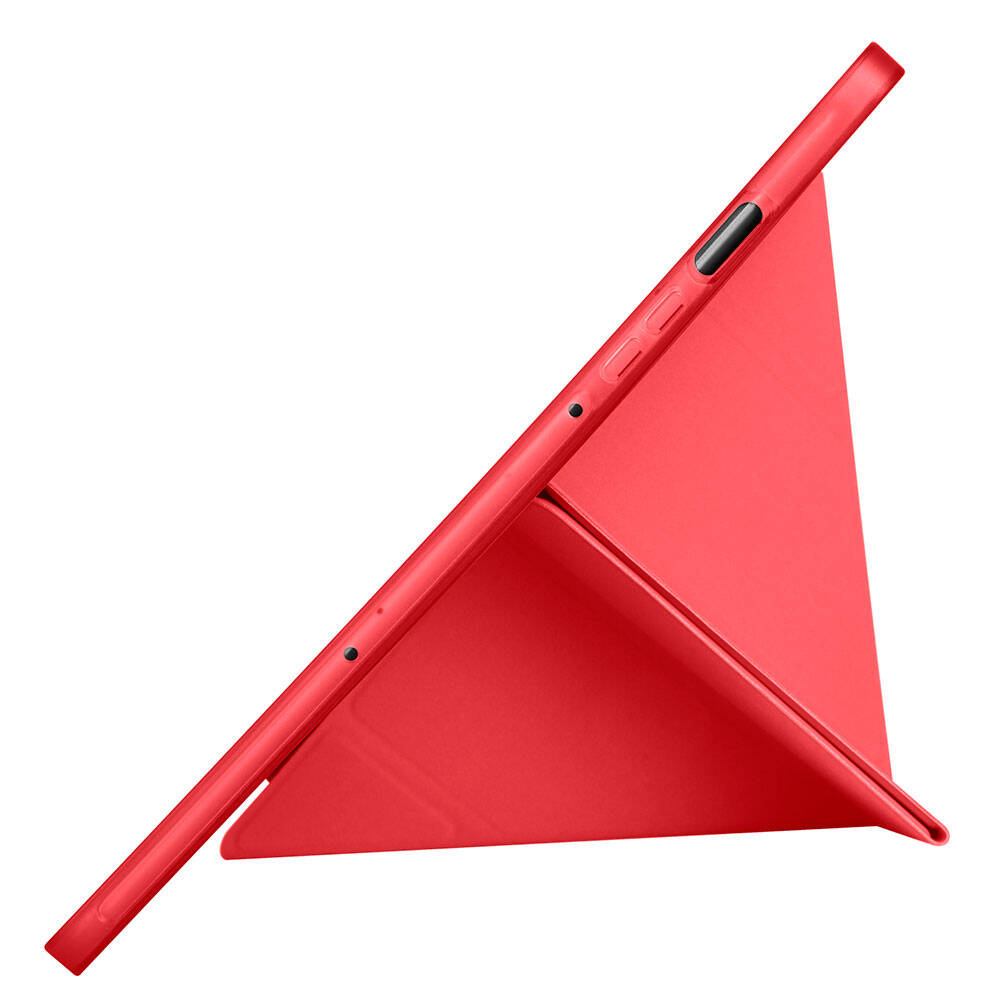Galaxy Tab S10 Lite Kılıf Zore Tri Folding Kalem Bölmeli Standlı Kılıf Kırmızı