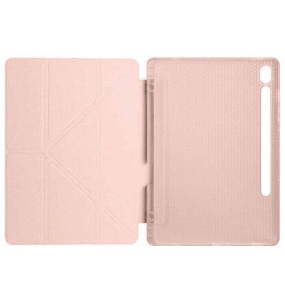 Galaxy Tab S10 Lite Kılıf Zore Tri Folding Kalem Bölmeli Standlı Kılıf Siyah