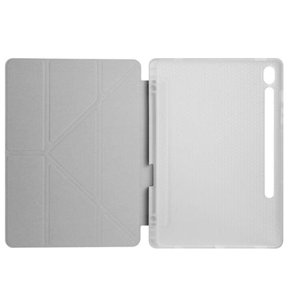 Galaxy Tab S10 Lite Kılıf Zore Tri Folding Kalem Bölmeli Standlı Kılıf Kırmızı