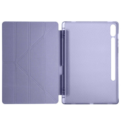 Galaxy Tab S10 Plus Kılıf Zore Tri Folding Kalem Bölmeli Standlı Kılıf Açık Yeşil