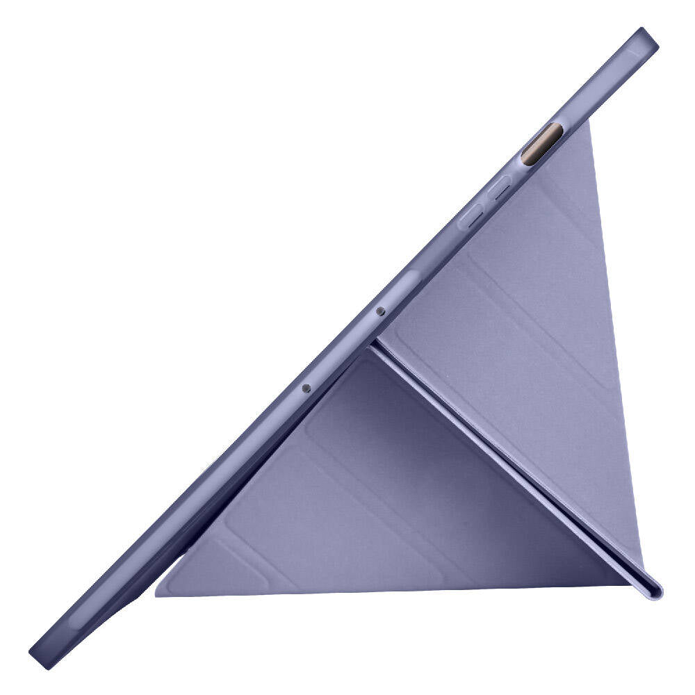 Galaxy Tab S10 Plus Kılıf Zore Tri Folding Kalem Bölmeli Standlı Kılıf Siyah